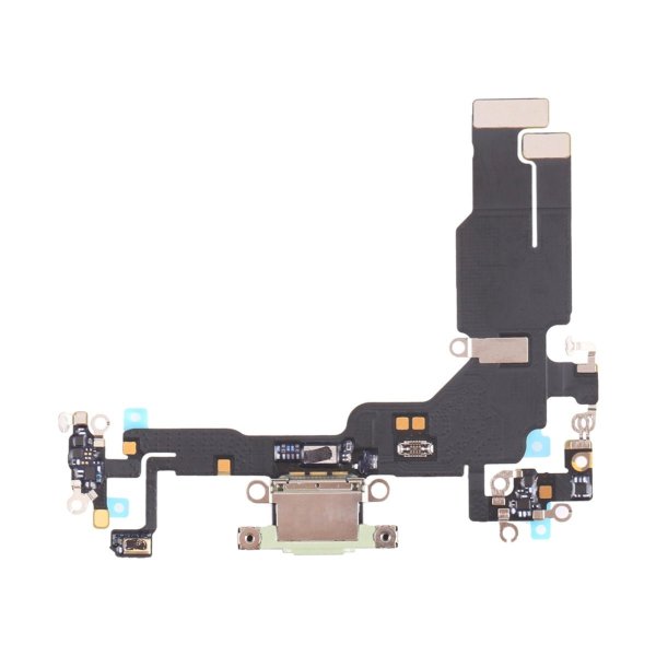 iPhone 15 -latausliitin joustokaapelilla - Vihreä