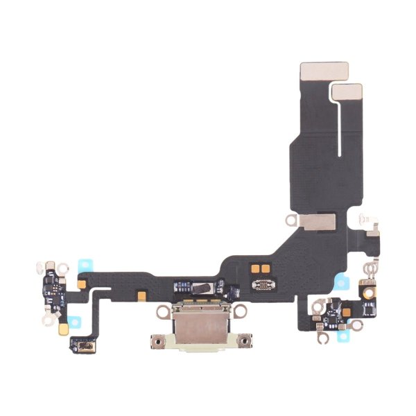 iPhone 15 latausliitin joustokaapelilla - kulta