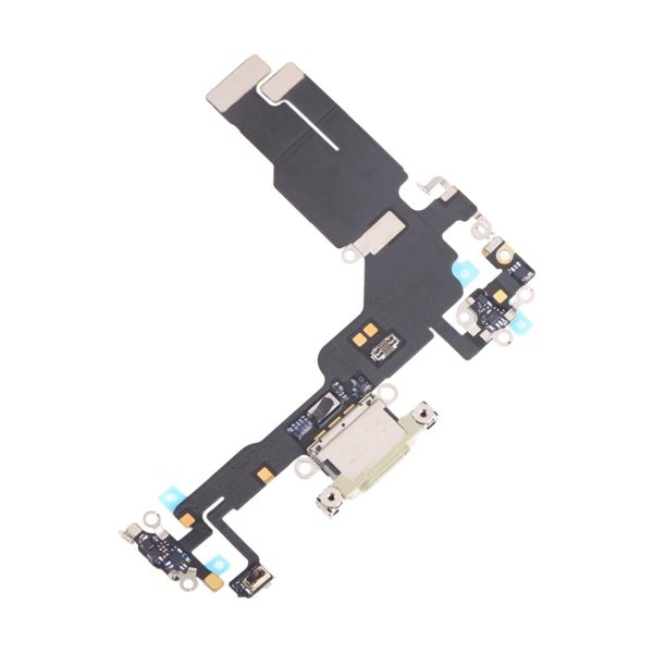 iPhone 15 latausliitin joustokaapelilla - kulta