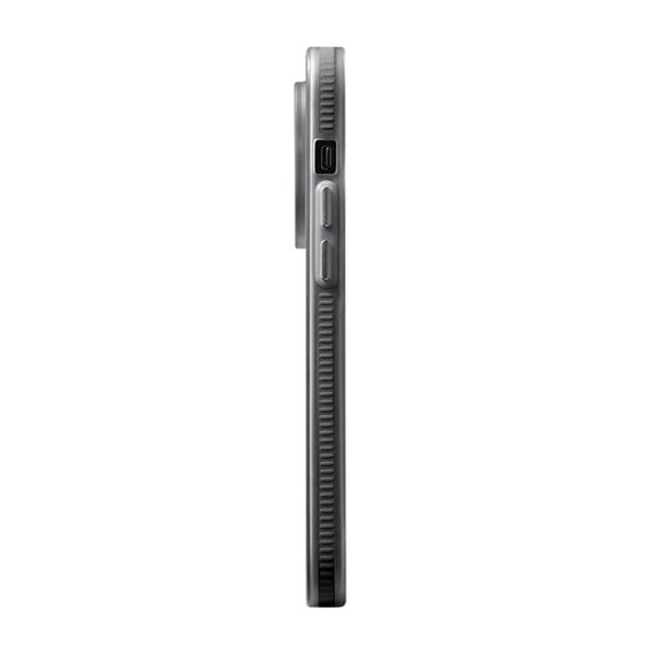 Rvelon iPhone 15 Korrugoitu MagSafe -suojakuori, musta
