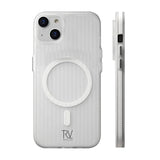 Rvelon iPhone 15 -kuori aaltoilevalla MagSafe-tekniikalla, valkoinen