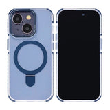 iPhone 15 -kuori MagSafella, taitettava, jalustalla, sininen
