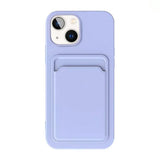 iPhone 15 Kuoret Korttipidike Violetti