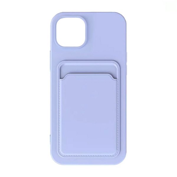 iPhone 15 Kuoret Korttipidike Violetti