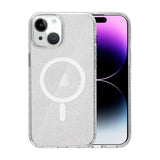 iPhone 15 Kuori Glitter MagSafe Läpinäkyvä