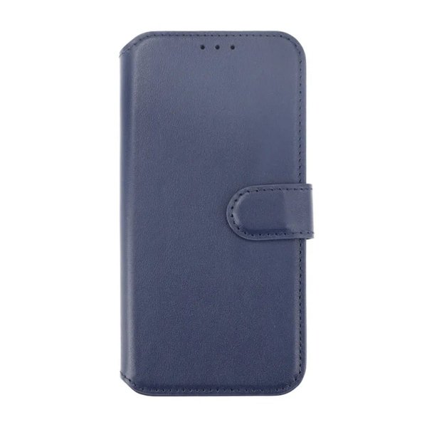 Rvelon iPhone 15 Kotelo Aitoa Nahkaa Sininen