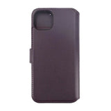 Rvelon iPhone 15 -kotelo, aitoa nahkaa, violetti