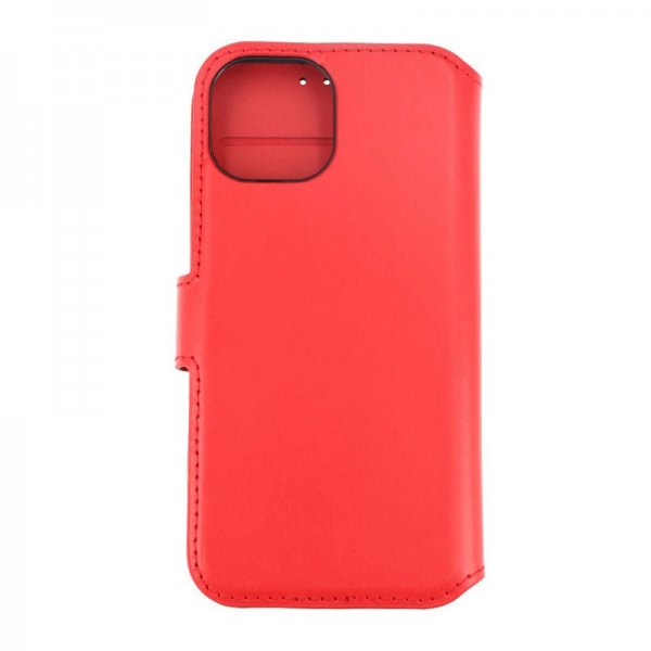 Rvelon iPhone 15 -kotelo, aitoa nahkaa, punainen