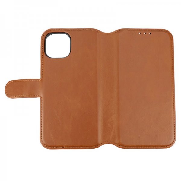 Rvelon iPhone 15 -kotelo, magneettisesti irrotettava kuori, ruskea