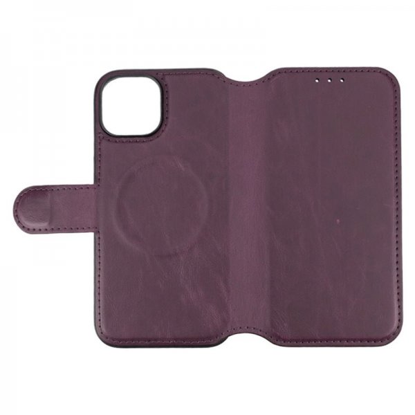 Rvelon iPhone 15 -kotelo 4 korttipaikkaa MagSafe violetti