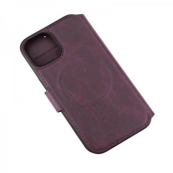 Rvelon iPhone 15 -kotelo 4 korttipaikkaa MagSafe violetti