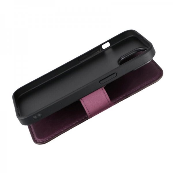 Rvelon iPhone 15 -kotelo 4 korttipaikkaa MagSafe violetti