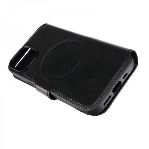 Rvelon iPhone 15 Kotelo 4 korttipaikkaa MagSafe Musta
