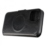Rvelon iPhone 15 Kotelo 4 korttipaikkaa MagSafe Musta
