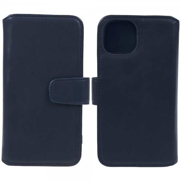 Nordic Covers iPhone 15 Plus Essential Leather -suojakotelo, Heron Blue