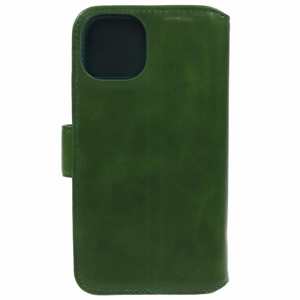 Nordic Covers iPhone 15 Plus Essential Leather -suojakuori, Juniper Green