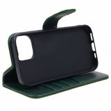 Nordic Covers iPhone 15 Plus Essential Leather -suojakuori, Juniper Green