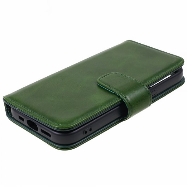 Nordic Covers iPhone 15 Plus Essential Leather -suojakuori, Juniper Green
