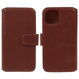 Nordic Covers iPhone 15 Plus Essential Leather -kuori, vaahteranruskea