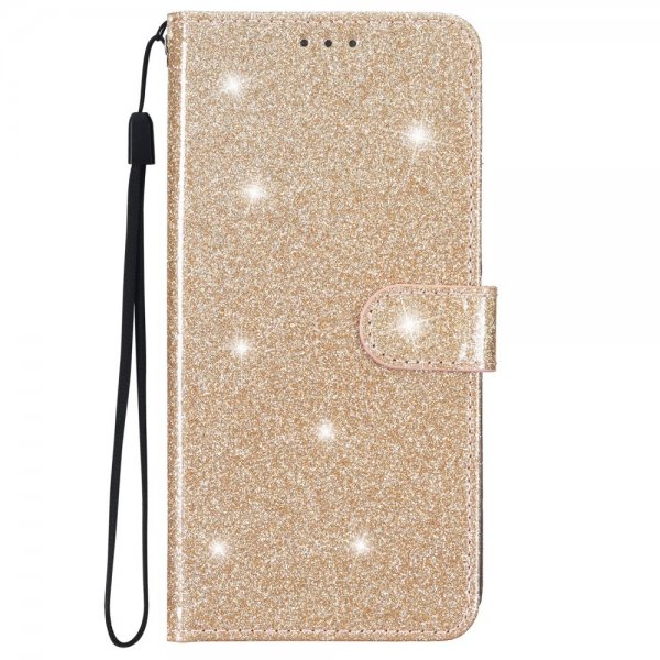 iPhone 15 Plus Suojakuori Glitter Kulta