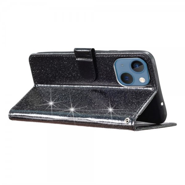 iPhone 15 Plus Suojakuori Glitter Musta