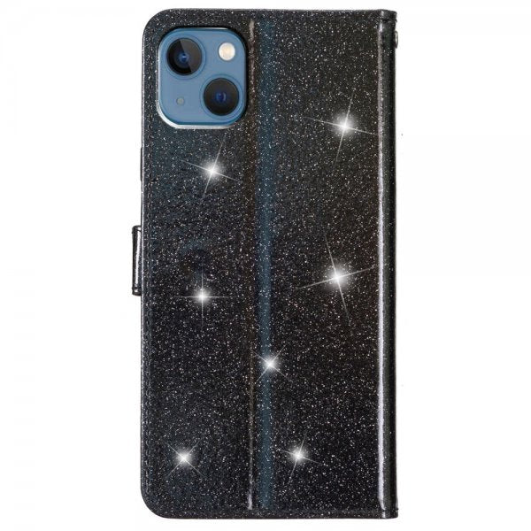 iPhone 15 Plus Suojakuori Glitter Musta