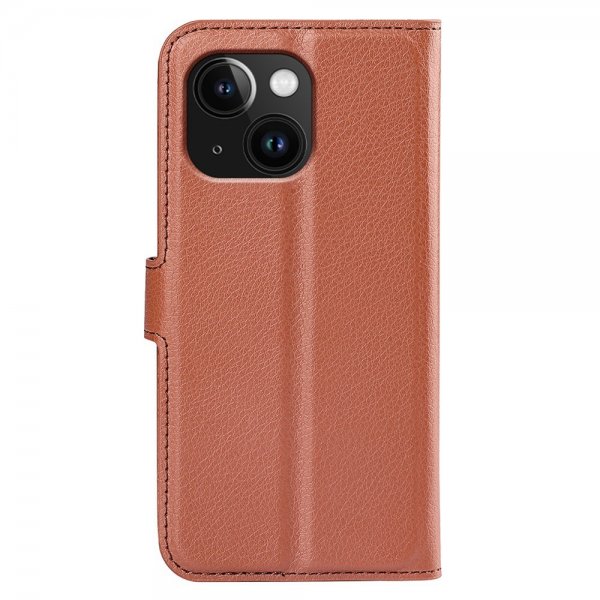 iPhone 15 Plus Litsi-ruskea Kotelo