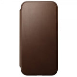 Nomad iPhone 15 Plus -kotelo, Modern Leather Folio, ruskea