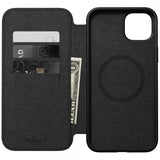 Nomad iPhone 15 Plus -kotelo, Modern Leather Folio, ruskea