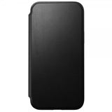 Nomad iPhone 15 Plus Modern Leather Folio -suojakotelo, musta