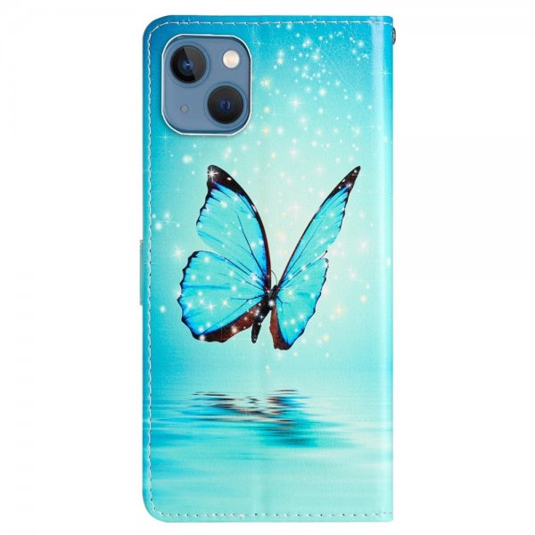 iPhone 15 Plus Suojakuori Kuvio Sininen Perhonen