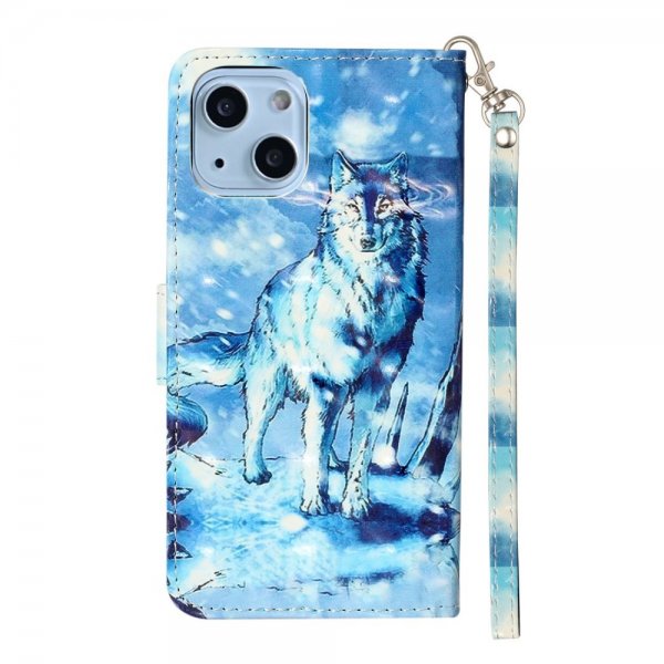 iPhone 15 Plus Suojakuori Kuvat Susi Sininen