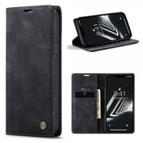 CaseMe iPhone 15 Plus Suojakotelo Retro Flip Musta