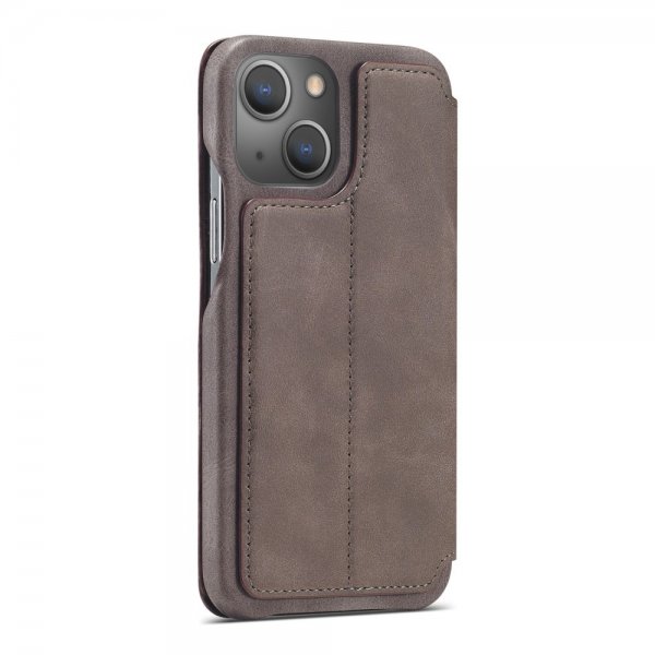 Lc.Imeeke iPhone 15 Plus Suojakotelo Retro Kahvi