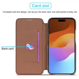 Lc.Imeeke iPhone 15 Plus Suojakotelo Retro Kahvi