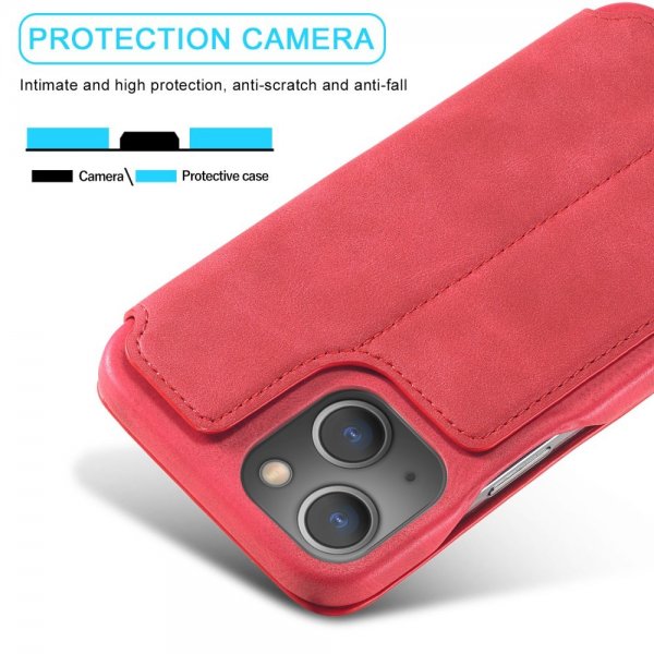 Lc.Imeeke iPhone 15 Plus Retro Punainen Kotelo