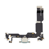 iPhone 15 Plus latausliitin joustokaapelilla - vihreä