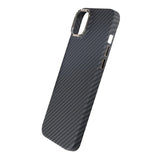 iPhone 15 Plus Suojakuori Hiilikuitukuvio Musta