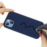 iPhone 15 Plus Silikonisuojakuori Sininen