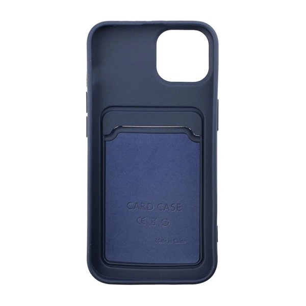 iPhone 15 Plus Suojakuori Korttipidikkeellä Sininen