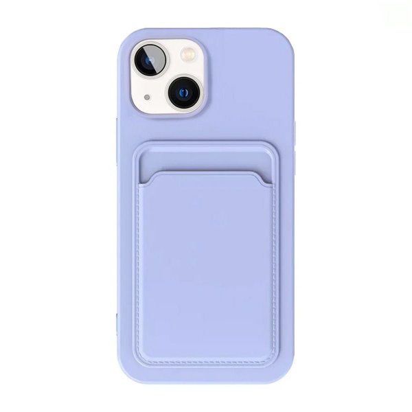 iPhone 15 Plus Suojakuori Korttipidike Violetti