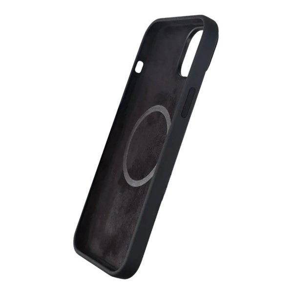Rvelon iPhone 15 Plus Kuori Silikoni MagSafe Musta