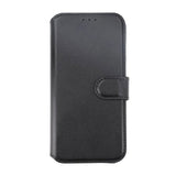 Rvelon iPhone 15 Plus Kotelo Aitoa Nahkaa Musta