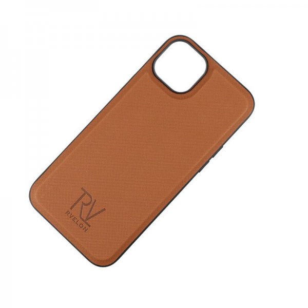 Rvelon iPhone 15 Plus -kotelo, magneettinen irrotettava kuori, ruskea