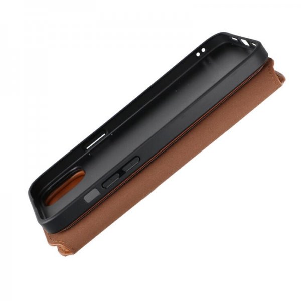 Rvelon iPhone 15 Plus -kotelo, magneettinen irrotettava kuori, ruskea