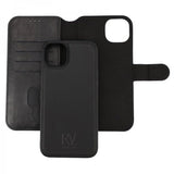 Rvelon iPhone 15 Plus -kotelo Magneettinen irrotettava kuori, musta
