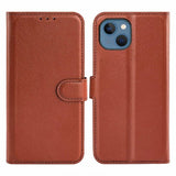 iPhone 15 Plus Suojakotelo Jalustalla Ruskea