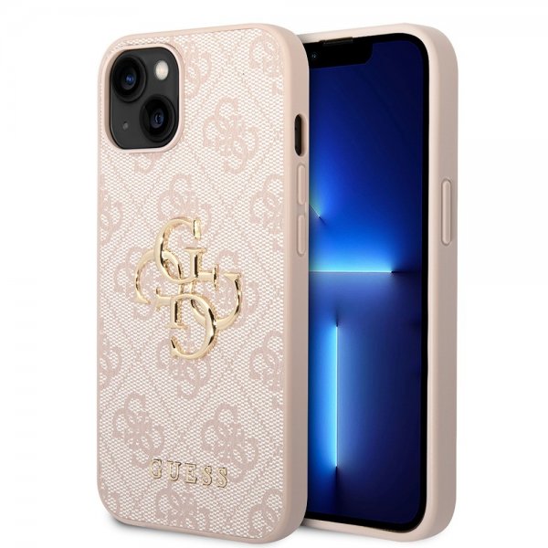 Guess iPhone 15 Plus Suojakuori 4G Logo Roosa