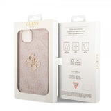 Guess iPhone 15 Plus Suojakuori 4G Logo Roosa