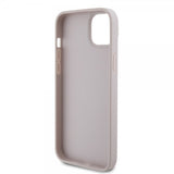 Guess iPhone 15 Plus Suojakuori 4G Metal Triangle Strass Vaaleanpunainen